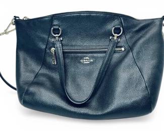 Coach Black Pebble Leather Purse