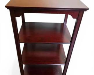 Bombay Company 1995 Cherry Finish Side Table With Shelves