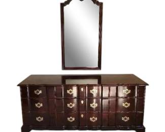 Ornate Henredon Dresser Mirror Set