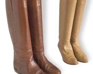 2 Pairs Of Womens Italian Kneehigh Boots