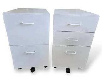 Techline 3 2 Drawer Mobile Filing Cabinets White