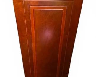 Cherry Finish 2 Sided CD Cabinet With CDs