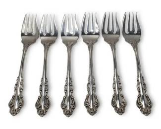 Reed Barton Sterling Silver 6.5 Spanish Baroque Salad Dessert Forks 255g Total