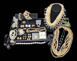 Faux Pearl Necklaces Earrings More