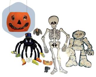 Halloween DieCut Cardboard Decorations More