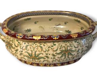 Chinese Decorative Porcelain Foot Bath Planter