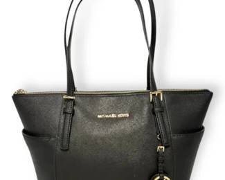 Michael Kors Charlotte Large Saffiano Leather TopZip Tote Bag w COA