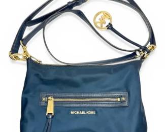 Michael Kors Blue Nylon Crossbody Bag