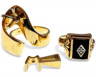 14k Rings Pendant 9g Total