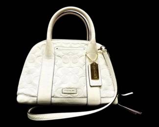 Coach Bleeker Signature Embossed Mini Preston Satchel