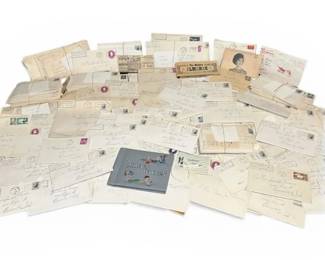 Vintage Hand Written Letters In Envelopes