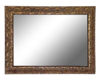 Ornate Gold Gilt Beveled Glass Mirror 34.5 x 26.75