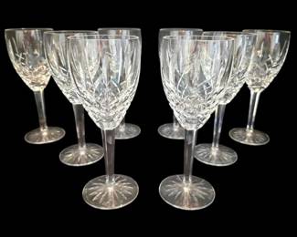 8 Waterford Crystal 8 Wine Goblets