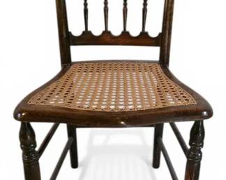 Caned Spindle Back Chair