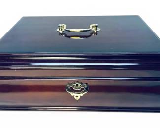 Wooden Jewelry Box with Keys