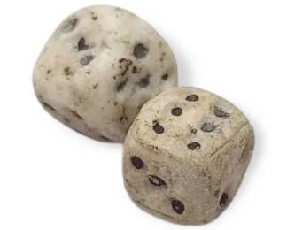 Antique Handmade Stone Dice