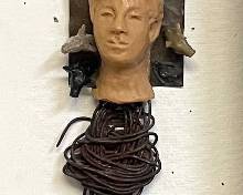 Suzanne Arnold mixed media sculptures