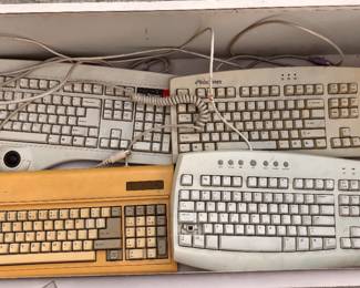Lot of 5 Keyboards Some Mechanical, Keytronic, BTC-5060, Emachines EKB-5000, Microsoft RT9410