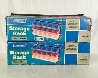 2 Boxes of Storage Racks New, Old Stock 5" deep, 3.5" wide
