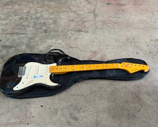 Spectrum Electric Guitar Black Stratocaster Style