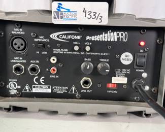 Lot of 3 Califone PA-300 Presentation Pro 90 Watt Stereo PA Speakers