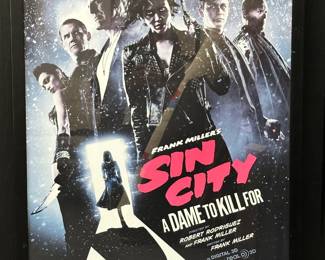 Sin City: A Dame To Kill For (2014) Original Theatrical Poster Framed