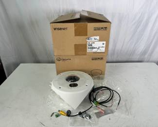 Lot of 2 Hanwha Techwin TNV-7010RC 3MP IP Corner Mount Security Cameras, New Sealed