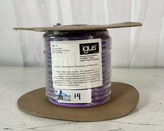 75' Igus Chainflex CF14US-020402 Cat5E Ethernet Cable Spool Purple New, Sealed