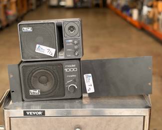 Lot of 2 Anchor Audio: Anchor Audio AN-1000x Monitor + Anchor Portable Powered Monitor Speaker PA Amplifier AN-1000