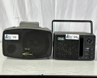 Lot of 2 Powered Portable Speakers, Anchor AN-1000x Monitor + Califone PA-300 Presentation PA Speaker