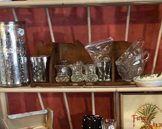 Decor and  antique toothpick holders