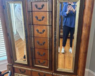 Two large wardrobes by Pulaski - Italian Provincial style