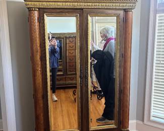 Two large wardrobes by Pulaski - Italian Provincial style