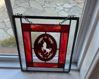 Small stained glass panel