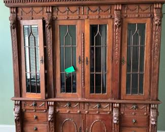 English Chippendale display cabinet