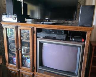 Oak entertainment center