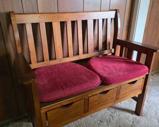 Beautiful vintage beach with drawers
