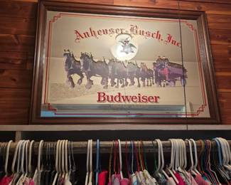 Large Budweiser mirror