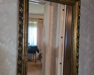 Gold framed mirror 