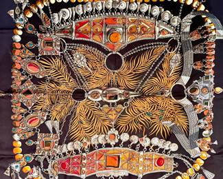 Hermes Silk Terres Precieuses Scarf