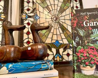 Lovely stained glass panels.