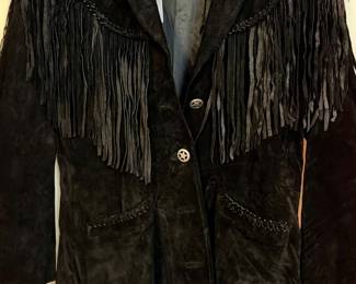 Pioneer Woman Leather tasseled coat.