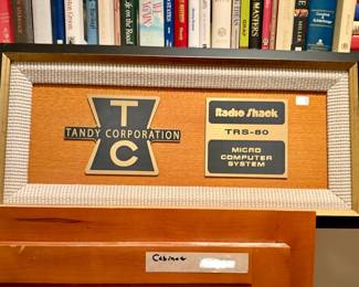 Tandy Radio Shack sign.