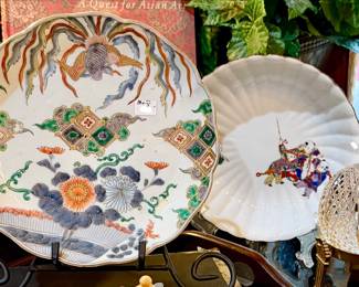 Meiji period Japanese hand-painted plate.