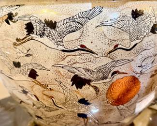 Lovely "1000 cranes" pot.