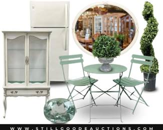 Refrigerators, appliances, patio furniture, gemstones, wall decor, furniture, coins, sterling, tools & much more!