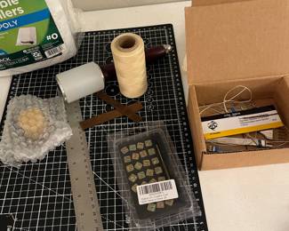 This is a leathercraft kit. You can make wallets, belts, bracelets, bags…