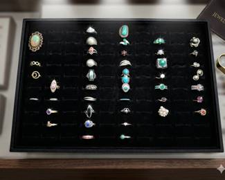 Vtg Gold, White Gold, Sterling Silver, Customized Rings