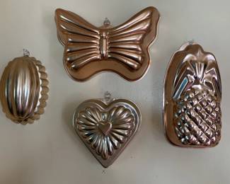 100% Copper Jello Molds