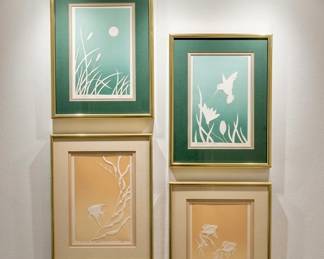 Land & Sea embossed lithographs by Sil